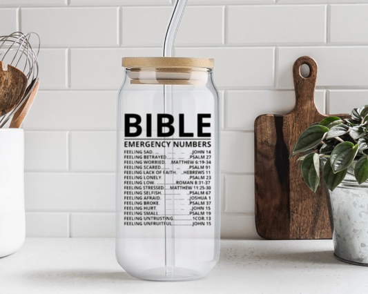 Bible Emergency Number Tumbler
