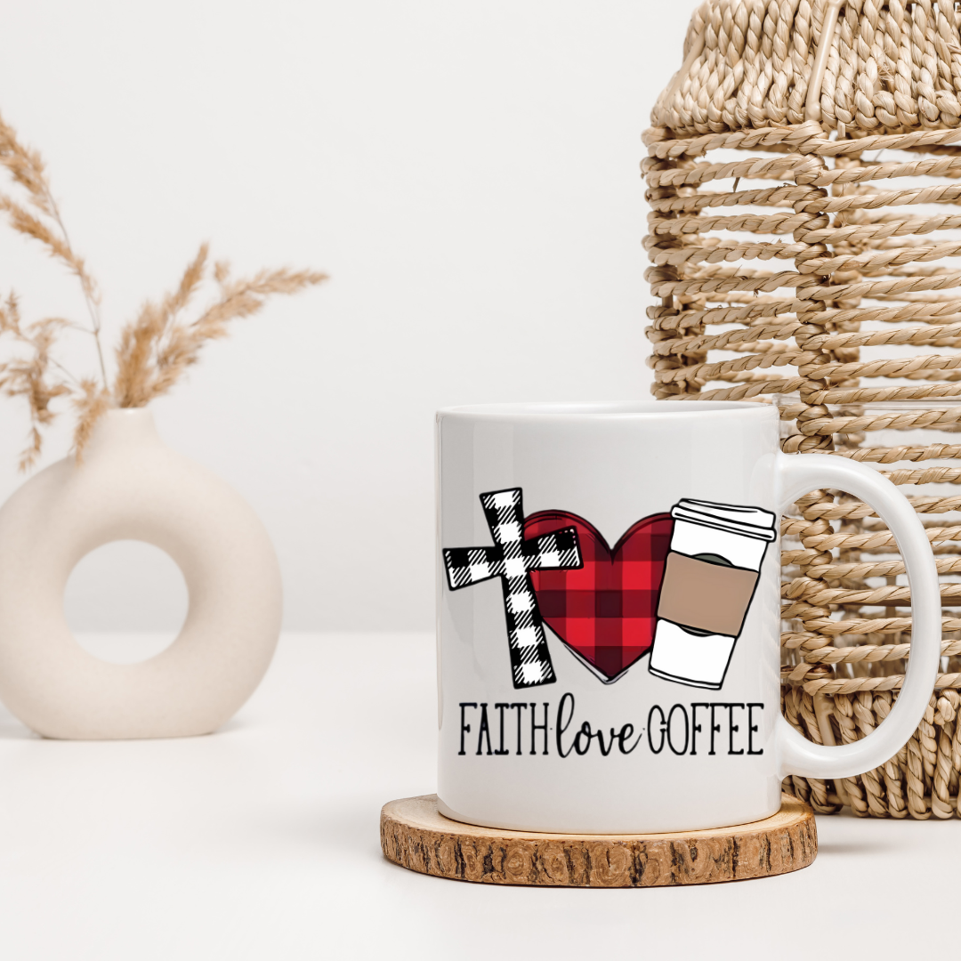 Peace Love Coffee Mug