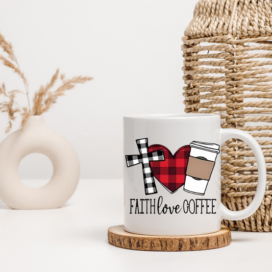 Peace Love Coffee Mug