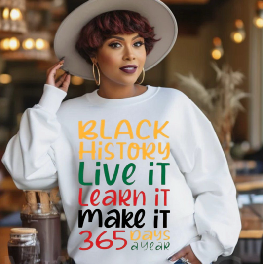 Black History Live It T-Shirt