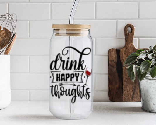 Drink Happy Thoughts Tumbler